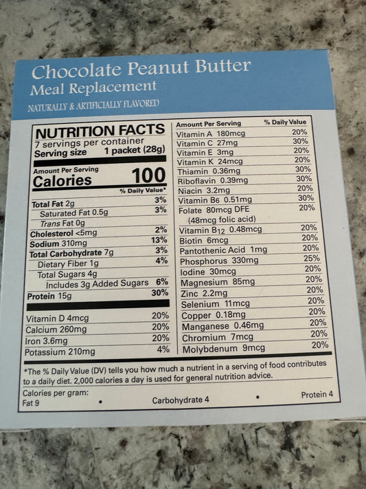 NEW! Chocolate Peanut Butter Pudding Shake meal replacement