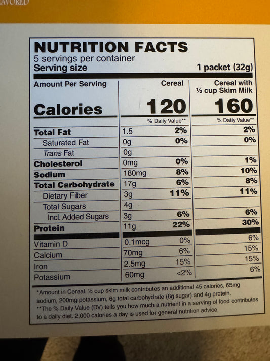 NEW! Cinnamon O' Cereal for dieters!