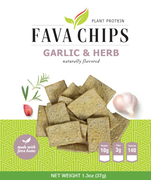 Fava Bean Garlic & Herb Chip