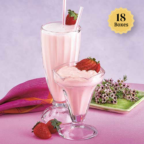 Strawberry Pudding/Shake (ASPARTAME FREE) - Full Case of 18 Boxes